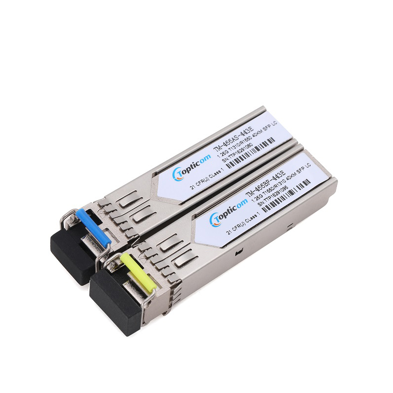 Cheap price Sfp Bidirectional Transceiver - 1.25Gb/s SFP 1310nm/1550nm 40km DDM Simplex LC optical transceiver  – Topticom