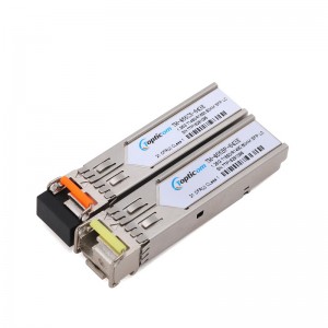 1.25Gb/s SFP 1490nm/1550nm 80km DDM Simplex LC optical transceiver