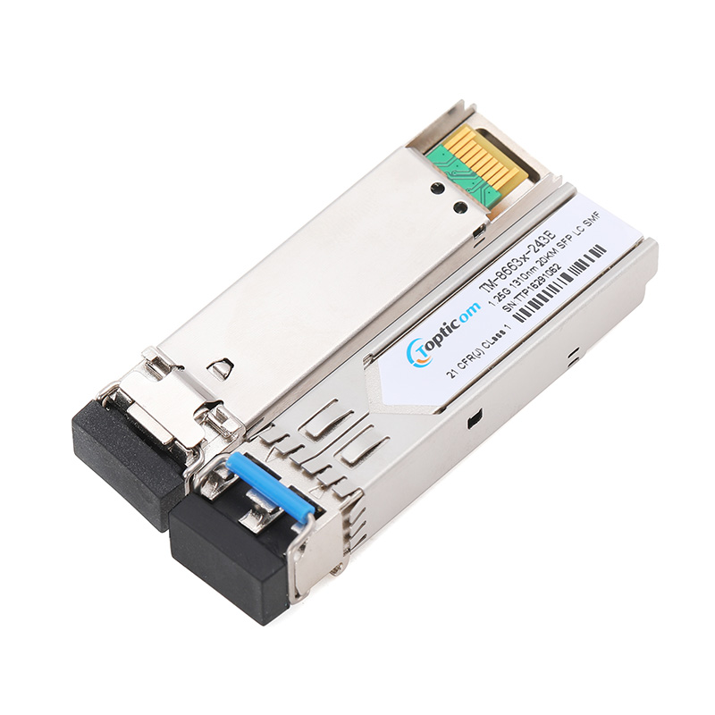 Bottom price Bidi Sfp Single Mode - 1.25Gb/s SFP 1310nm 20km DDM Duplex LC optical transceiver  – Topticom