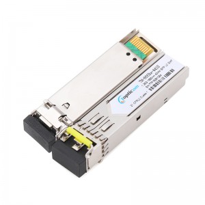 1,25 Гб/с SFP 1550 нм 40 км DDM Дуплекс LC қабулкунандаи оптикӣ