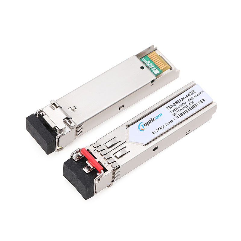 Chinese Professional Bidirectional Transceiver - 1.25Gb/s SFP CWDM 40km DDM Duplex LC optical transceiver  – Topticom