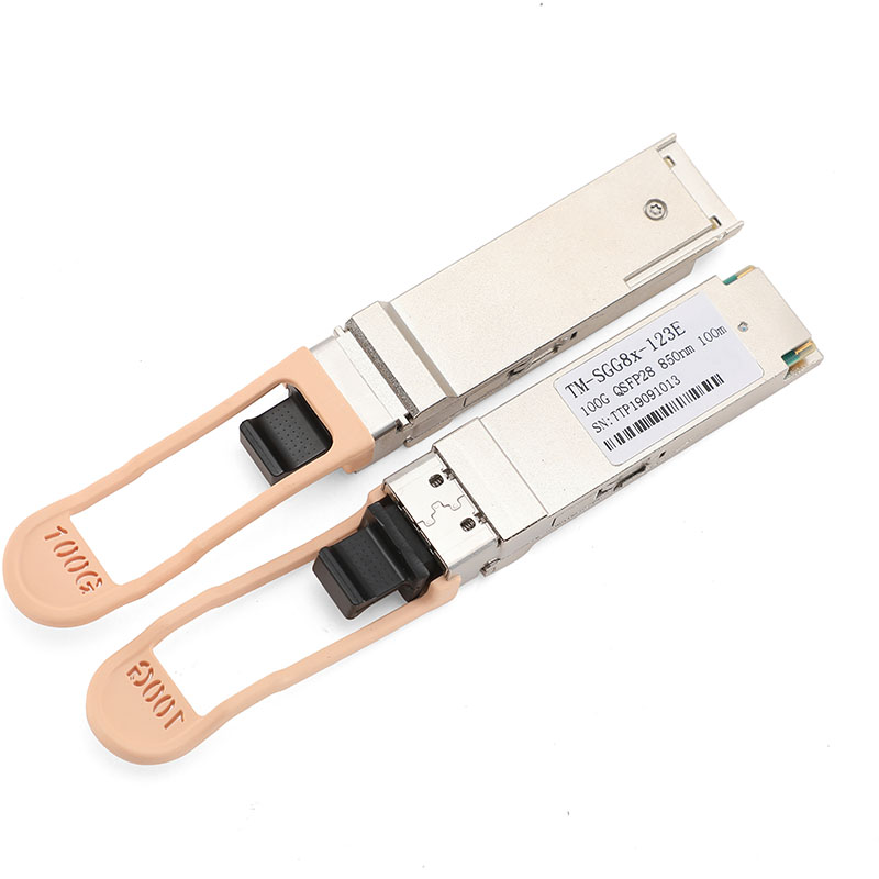 Chinese wholesale 100g Cfp - 100Gb/s QSFP28 SR4 850nm 100m DDM VCSEL MPO optical transceiver – Topticom