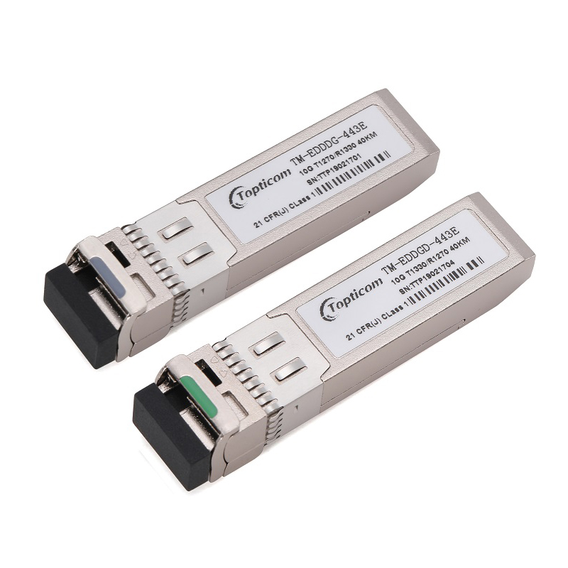 Professional China 10g Transceiver - 10Gb/s SFP+ 1270nm/1330nm 40km DDM DFB LC optical transceiver  – Topticom