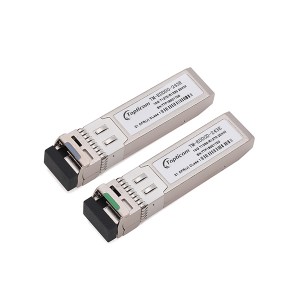 10Gb/s SFP+ 1270nm/1330nm 10km DDM DFB LC transceiver optîk