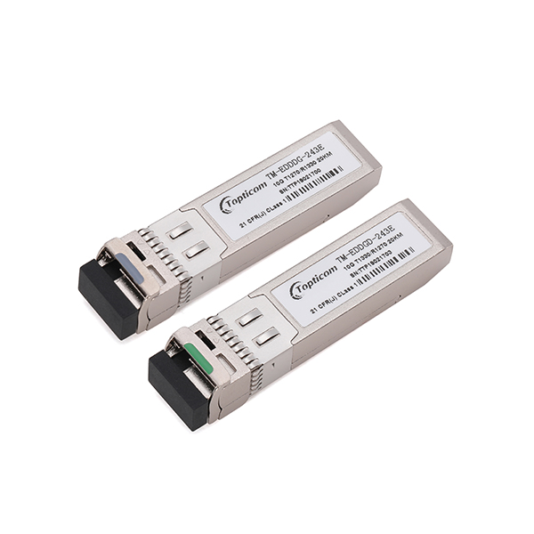 2020 High quality 10g Optical Transceiver - 10Gb/s SFP+ 1270nm/1330nm 10km DDM DFB LC optical transceiver  – Topticom