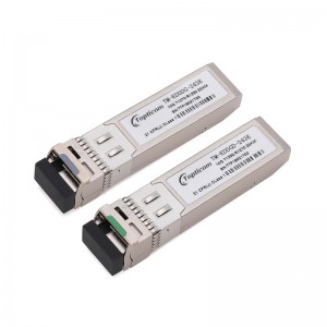 10Gb/s SFP+ 1270nm/1330nm 20km DDM DFB LC transceiver optical