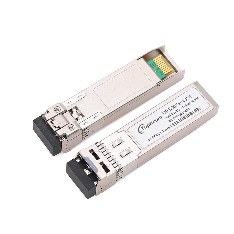 Professional China 10g Transceiver - 10Gb/s SFP+ CWDM 1470nm~1610nm 40km DDM DFB LC optical transceiver  – Topticom