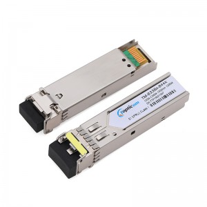 155Mbps SFP 1550nm 120km DDM Duplex LC משדר אופטי