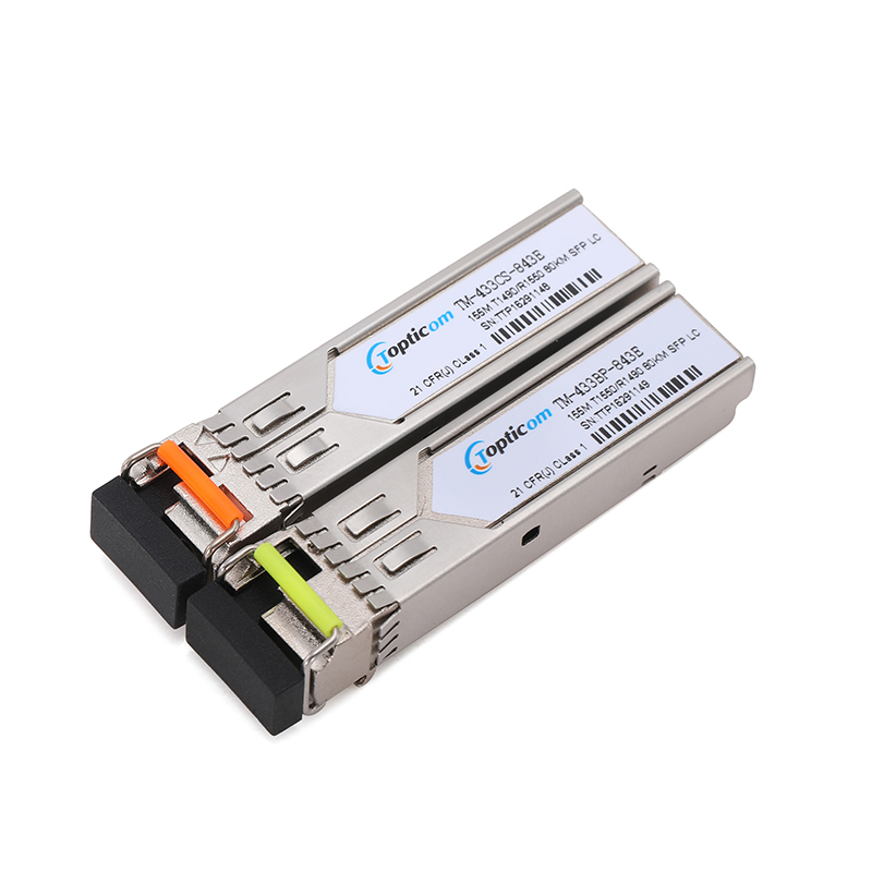 New Arrival China Wdm Transceiver - 155Mb/s SFP 1310nm/1550nm 80km DDM Simplex LC optical transceiver – Topticom