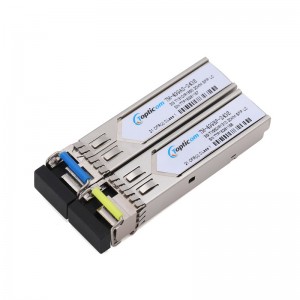 3Gb / s SFP + BIDI 1310nm / 1550nm 20km DDM Simplex LC ตัวรับส่งสัญญาณแสง